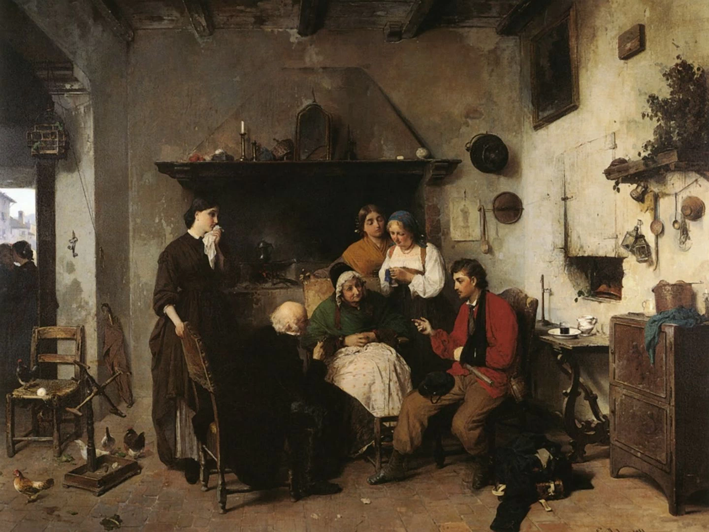 Il racconto del garibaldino ferito, 1862
